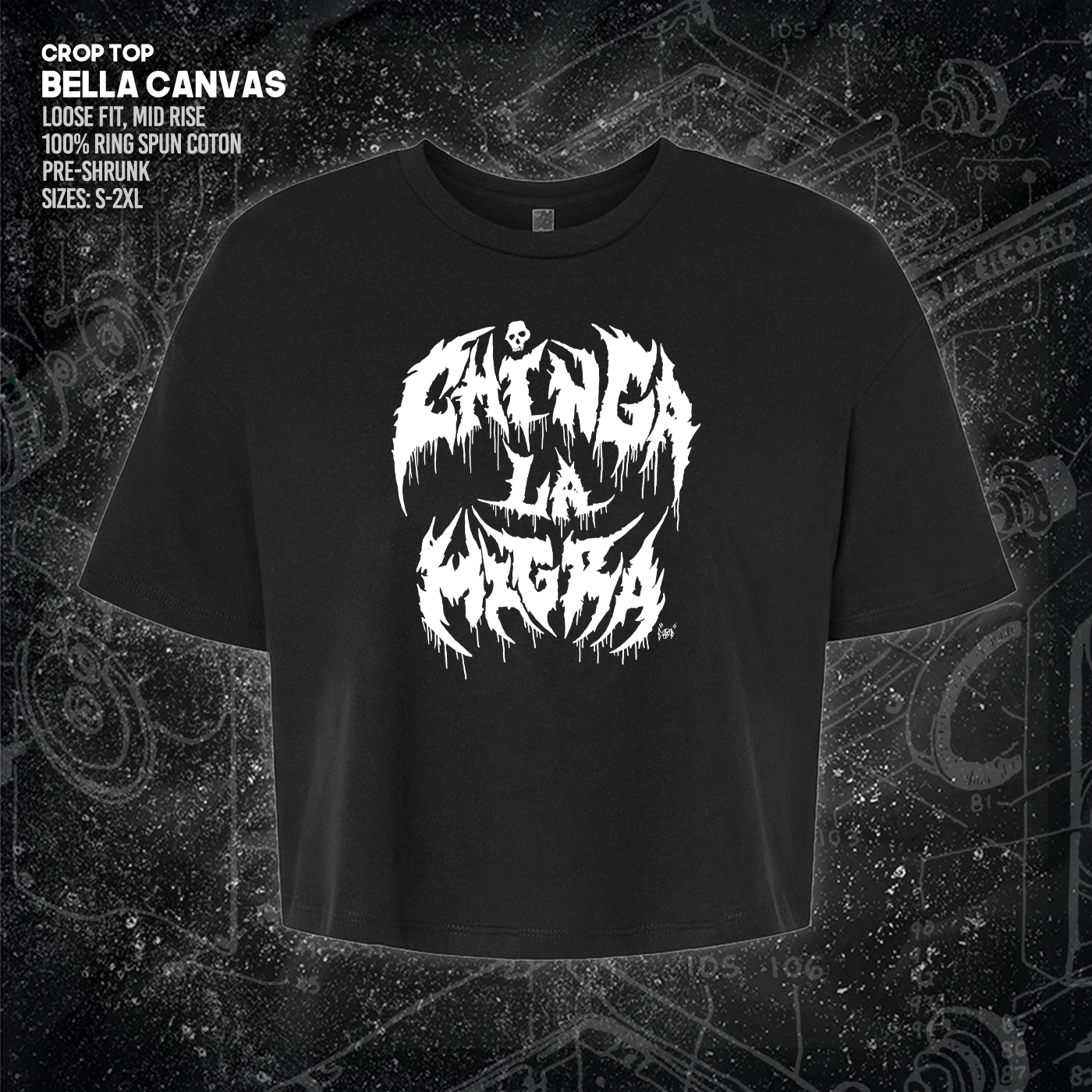 Chinga La Migra - Metal Font - Era Ov Failure - Mutual Aid Design