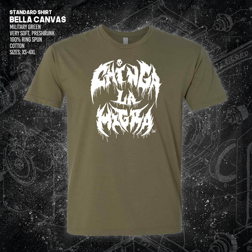 Chinga La Migra - Metal Font - Era Ov Failure - Mutual Aid Design