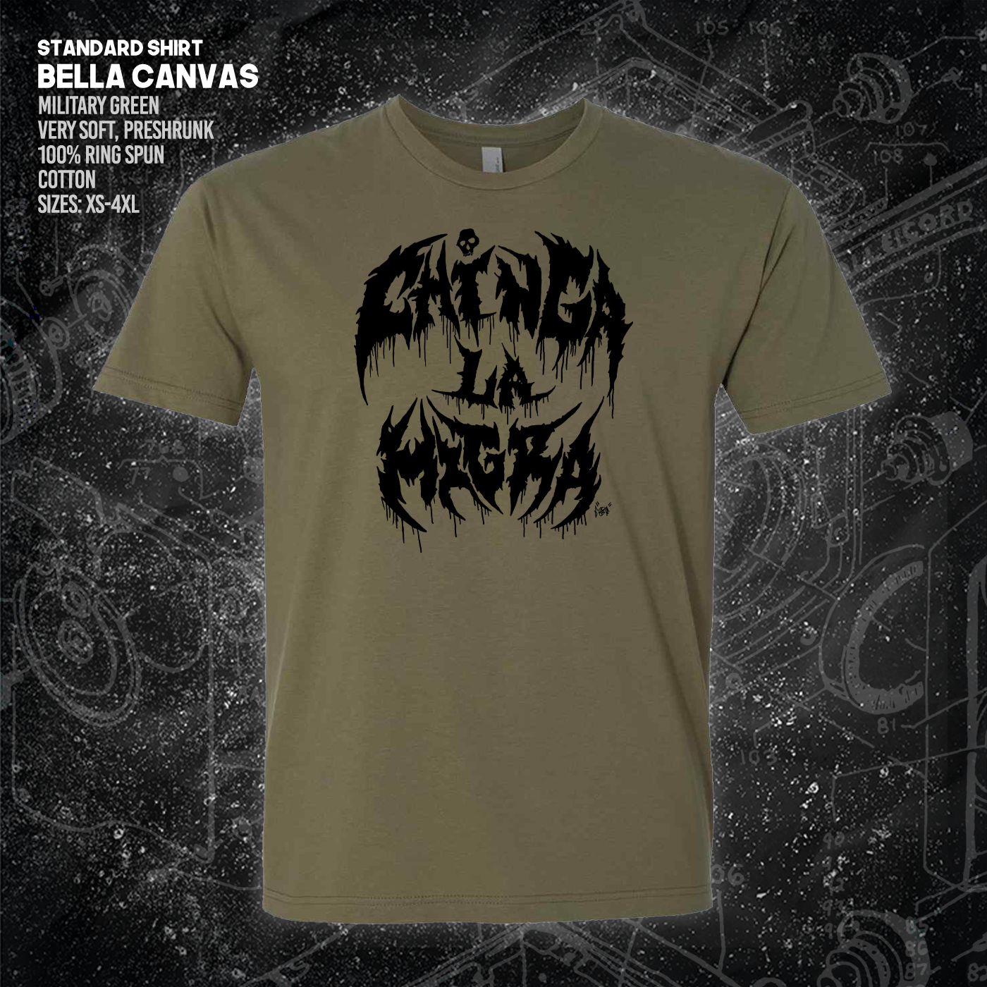 Chinga La Migra - Metal Font - Era Ov Failure - Mutual Aid Design