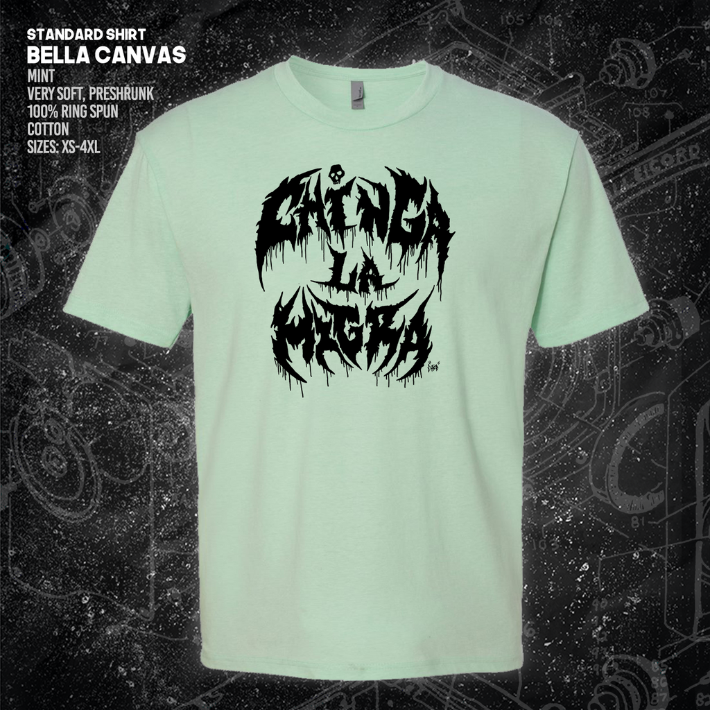 Chinga La Migra - Metal Font - Era Ov Failure - Mutual Aid Design