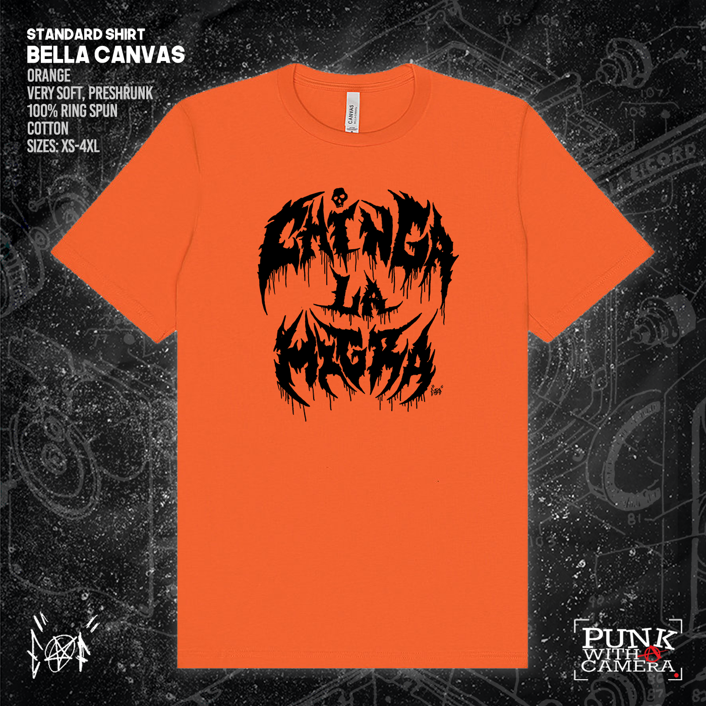 Chinga La Migra - Metal Font - Era Ov Failure - Mutual Aid Design