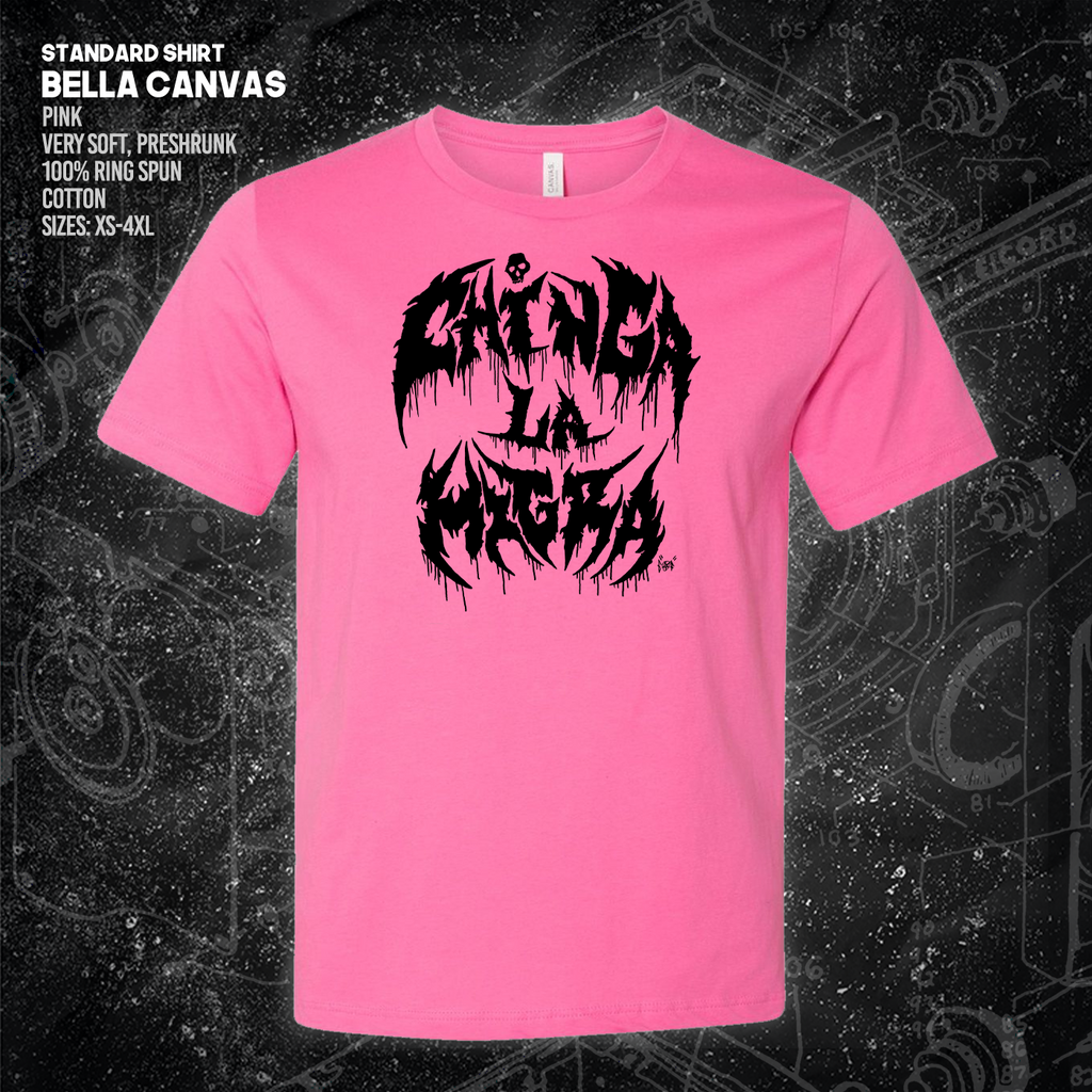 Chinga La Migra - Metal Font - Era Ov Failure - Mutual Aid Design