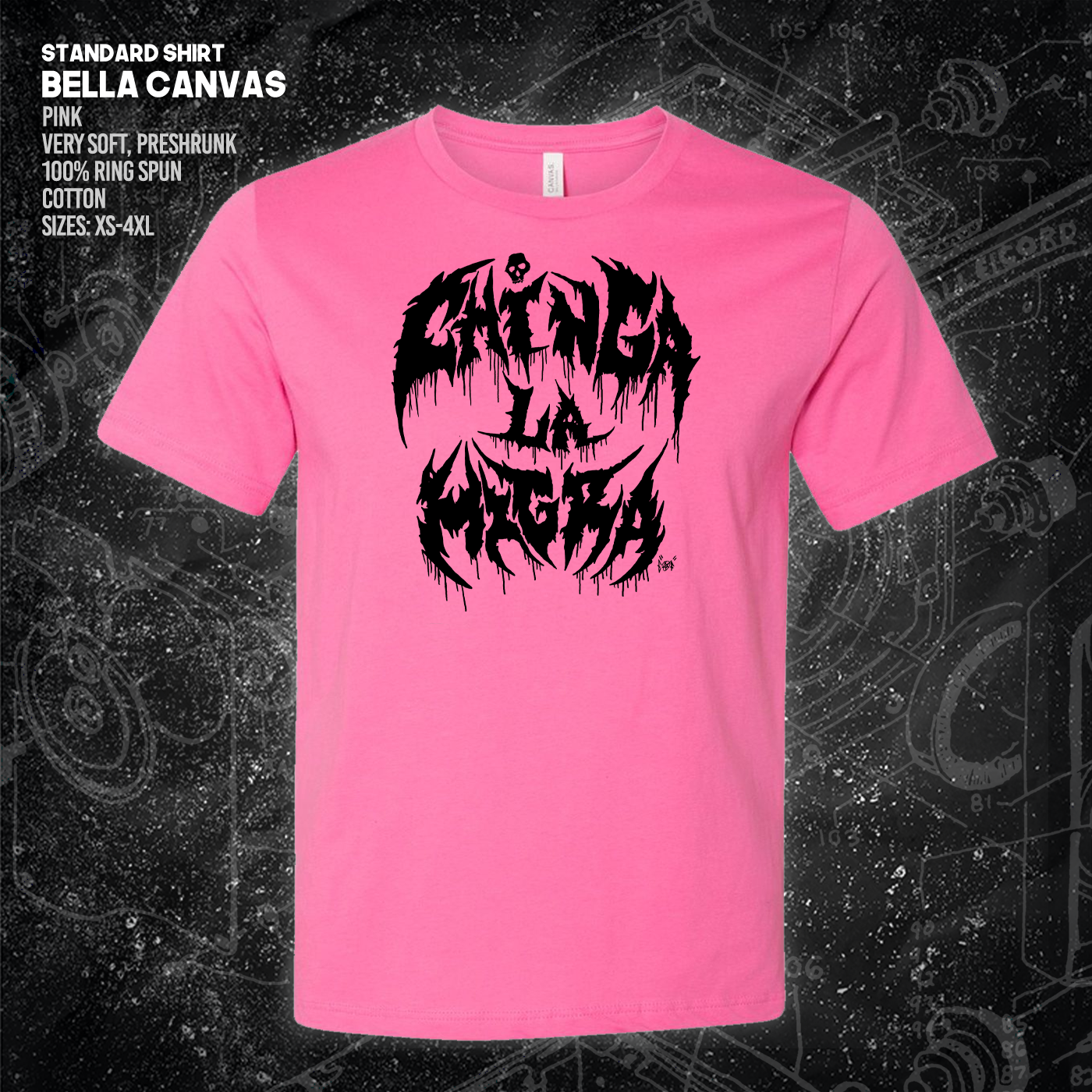 Chinga La Migra - Metal Font - Era Ov Failure - Mutual Aid Design