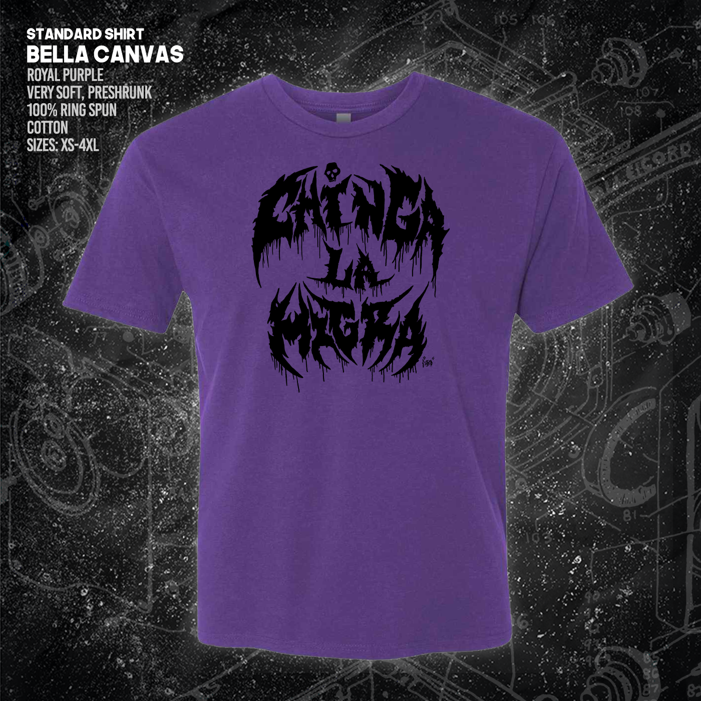 Chinga La Migra - Metal Font - Era Ov Failure - Mutual Aid Design