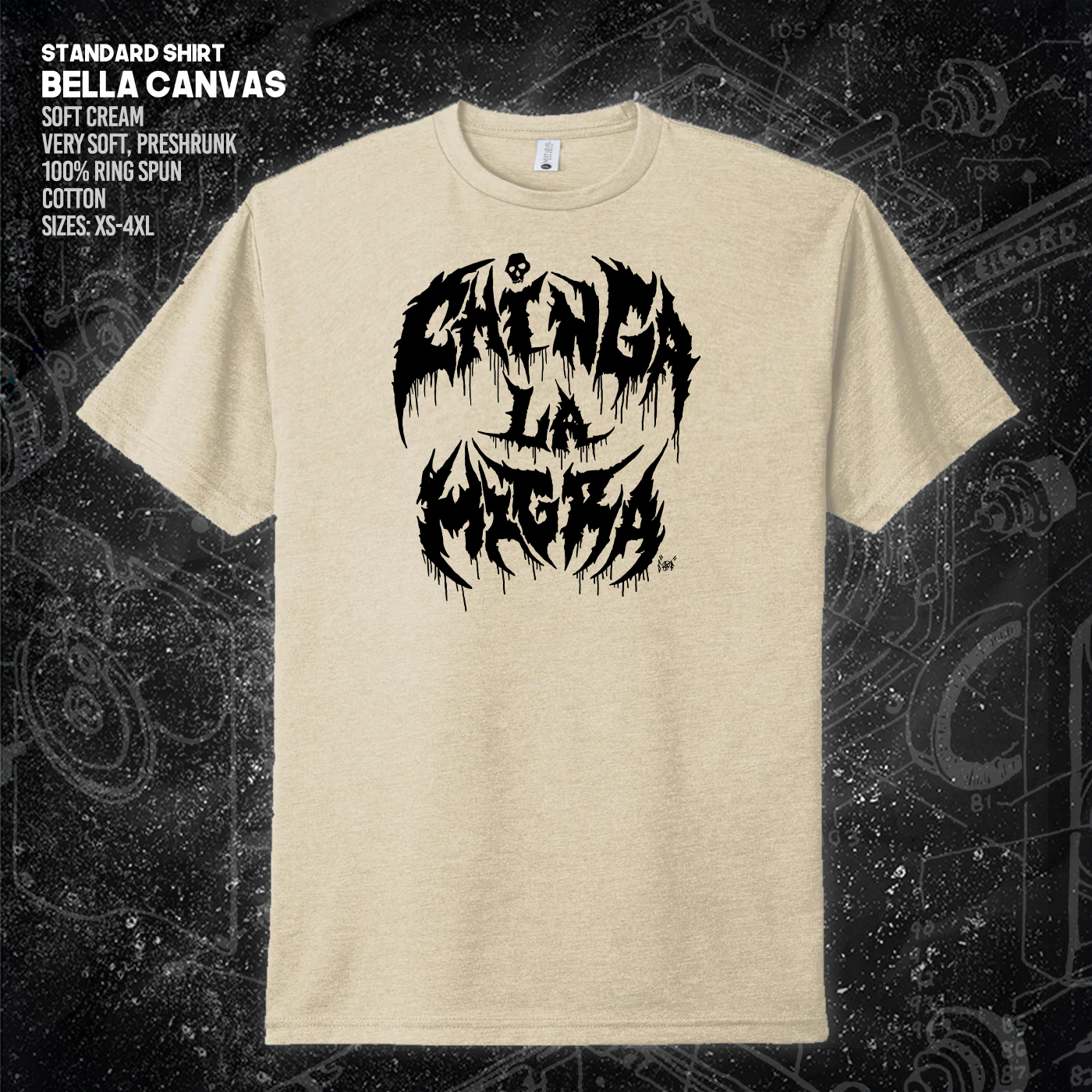 Chinga La Migra - Metal Font - Era Ov Failure - Mutual Aid Design