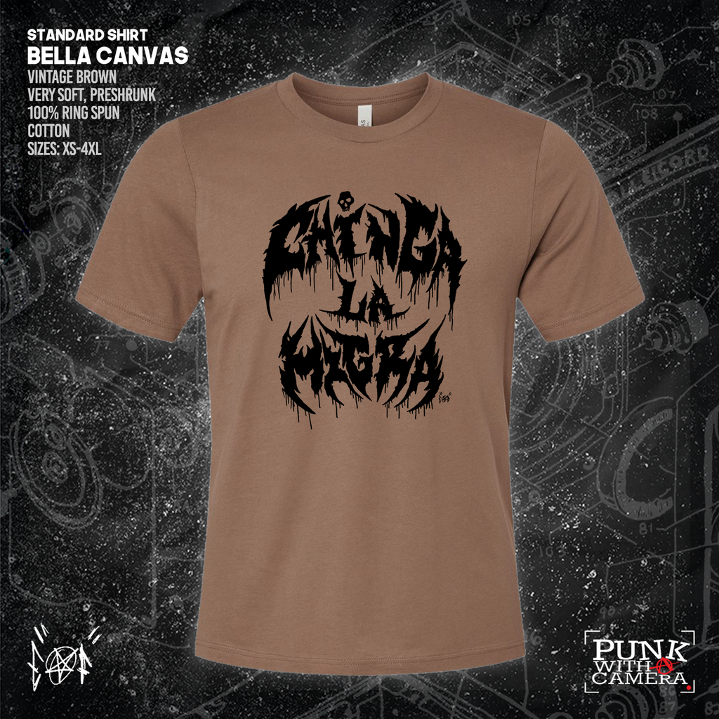 Chinga La Migra - Metal Font - Era Ov Failure - Mutual Aid Design