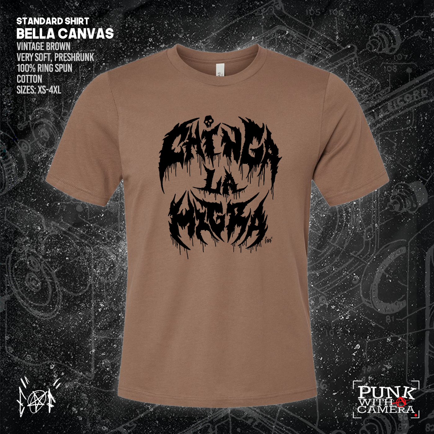 Chinga La Migra - Metal Font - Era Ov Failure - Mutual Aid Design