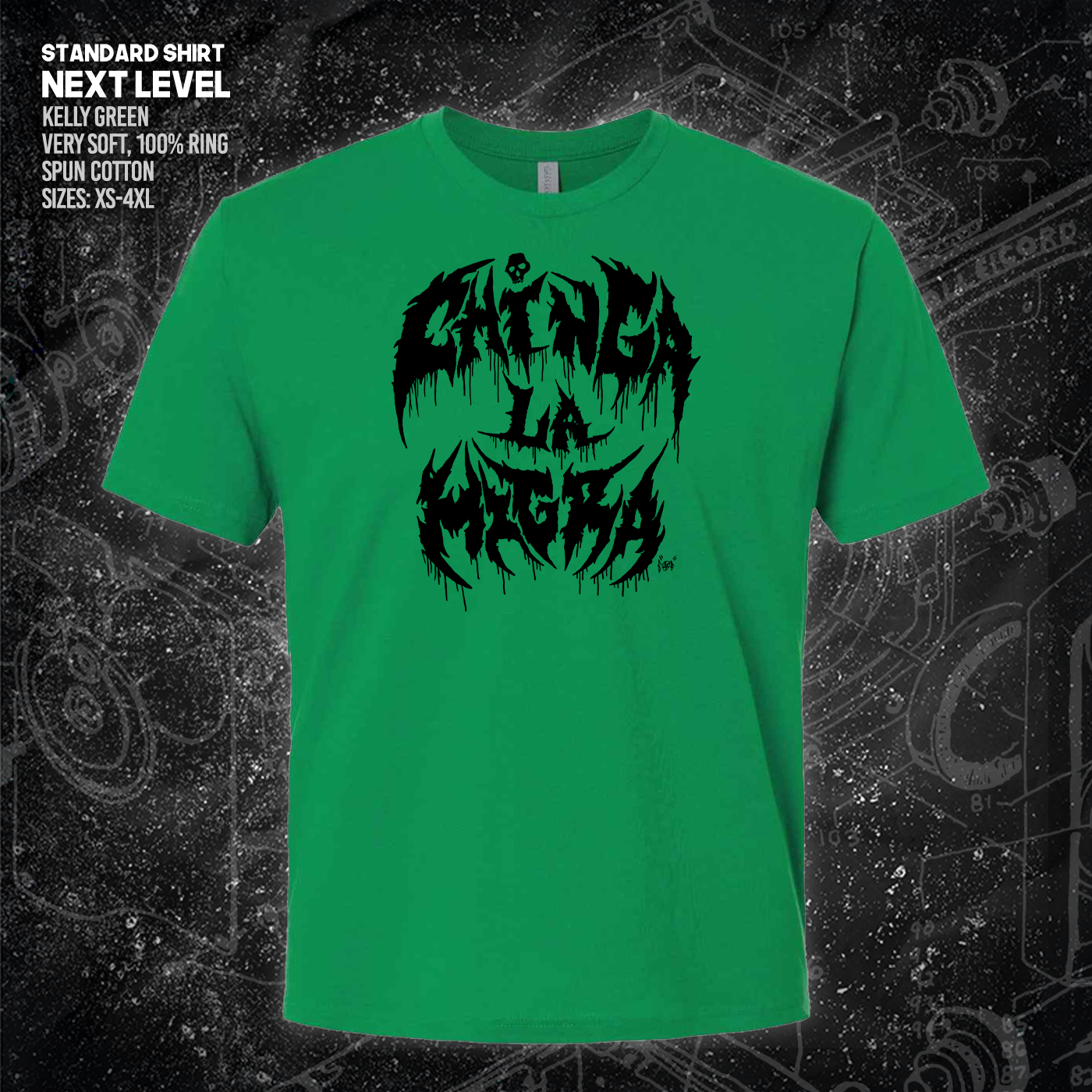 Chinga La Migra - Metal Font - Era Ov Failure - Mutual Aid Design