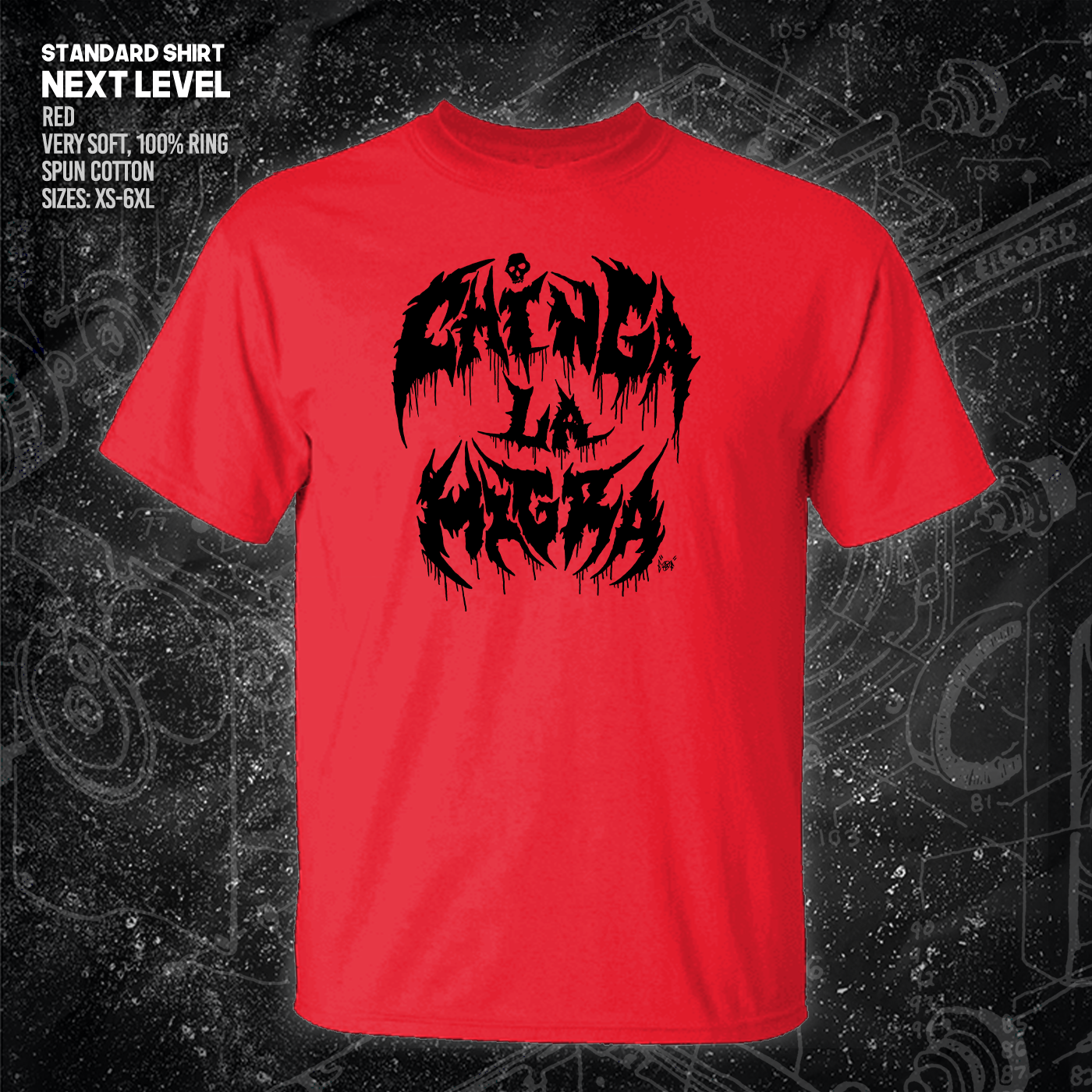 Chinga La Migra - Metal Font - Era Ov Failure - Mutual Aid Design