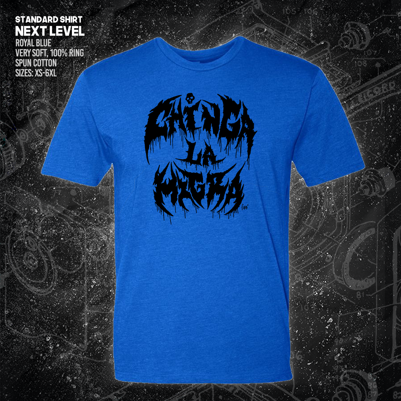 Chinga La Migra - Metal Font - Era Ov Failure - Mutual Aid Design