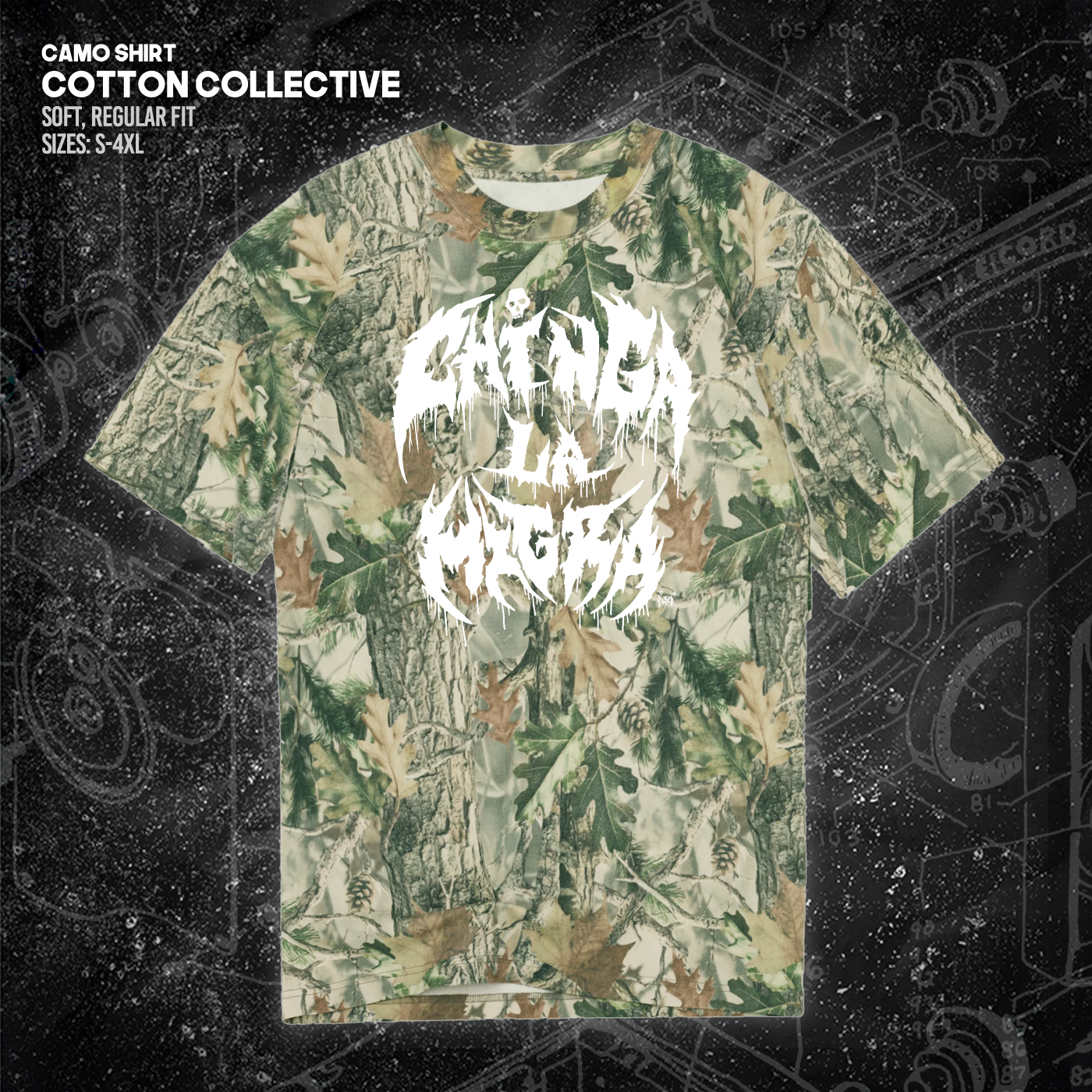 Chinga La Migra - Metal Font - Era Ov Failure - Mutual Aid Design