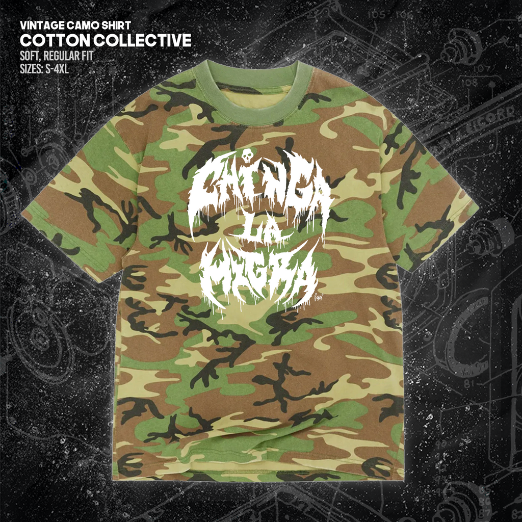 Chinga La Migra - Metal Font - Era Ov Failure - Mutual Aid Design