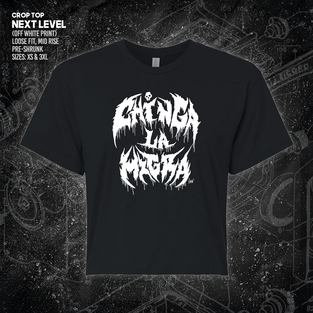 Chinga La Migra - Metal Font - Era Ov Failure - Mutual Aid Design