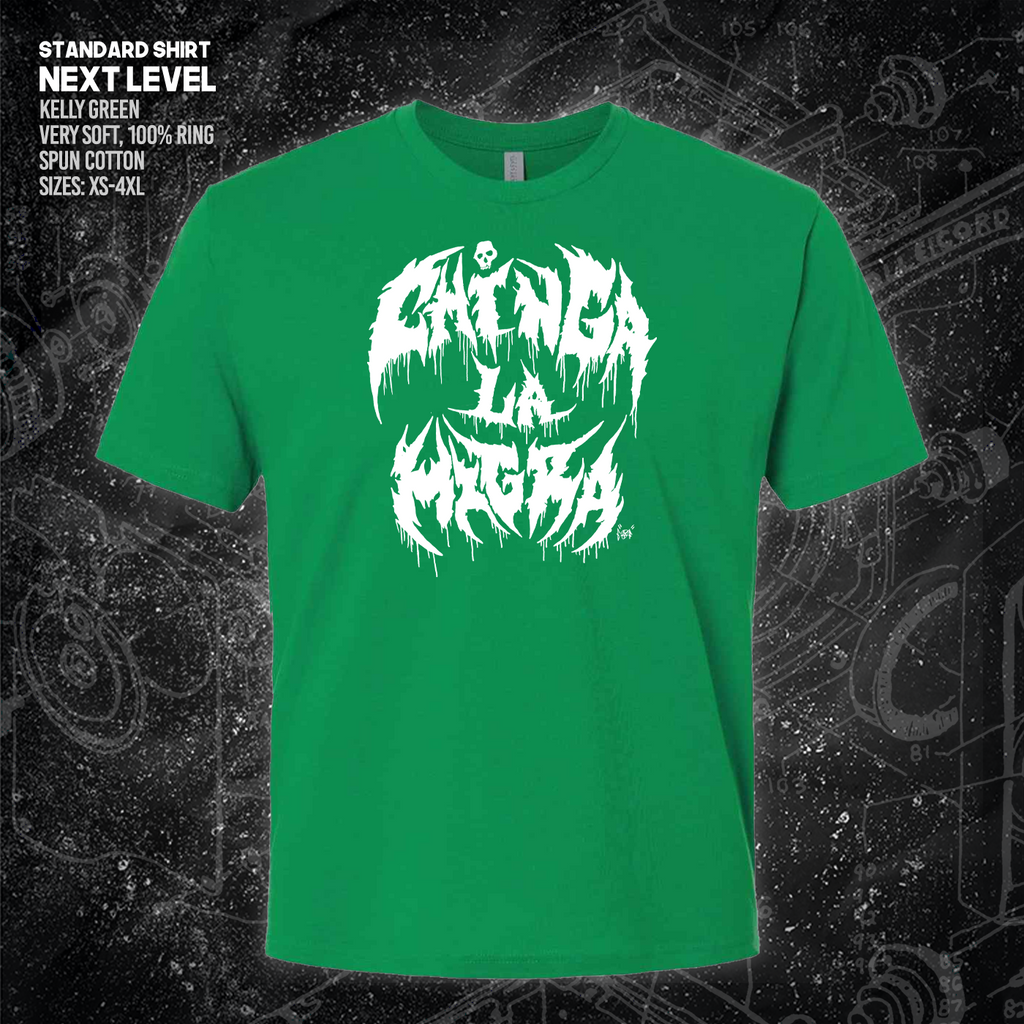 Chinga La Migra - Metal Font - Era Ov Failure - Mutual Aid Design