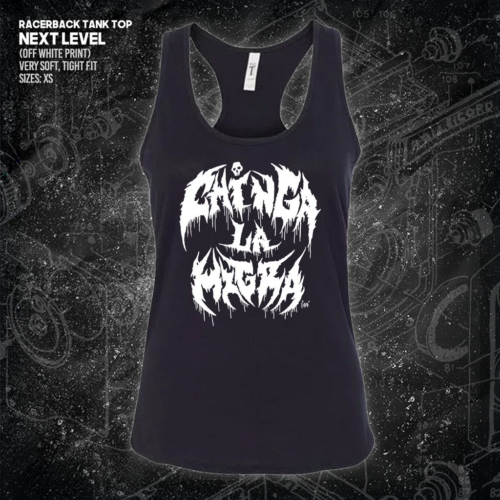 Chinga La Migra - Metal Font - Era Ov Failure - Mutual Aid Design