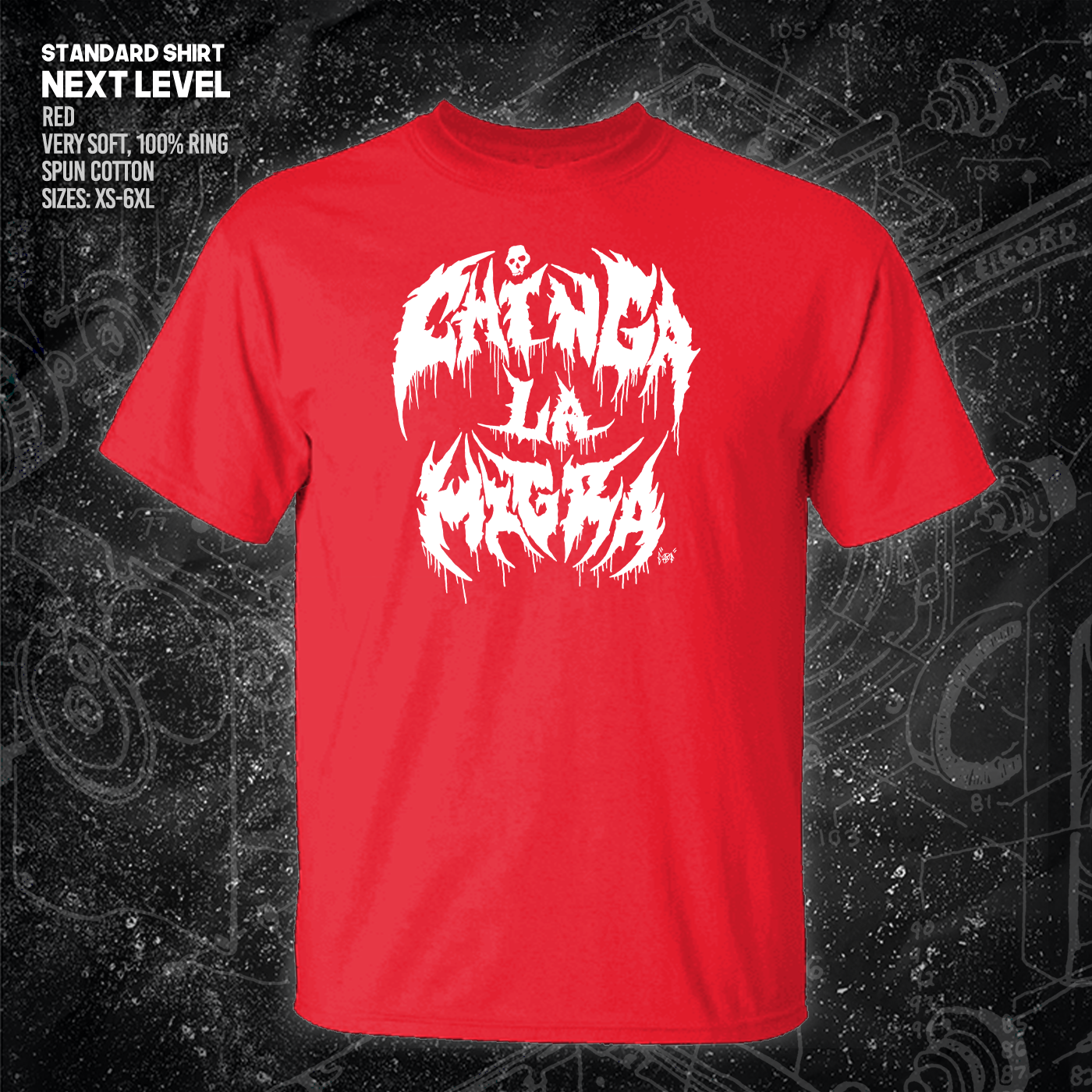 Chinga La Migra - Metal Font - Era Ov Failure - Mutual Aid Design