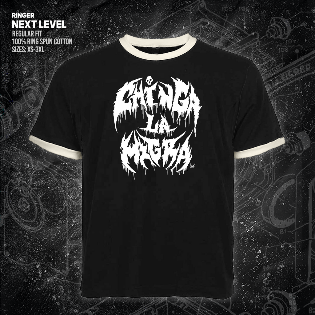 Chinga La Migra - Metal Font - Era Ov Failure - Mutual Aid Design