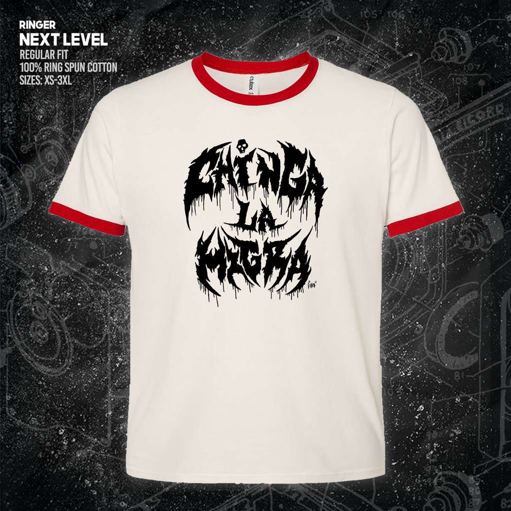 Chinga La Migra - Metal Font - Era Ov Failure - Mutual Aid Design