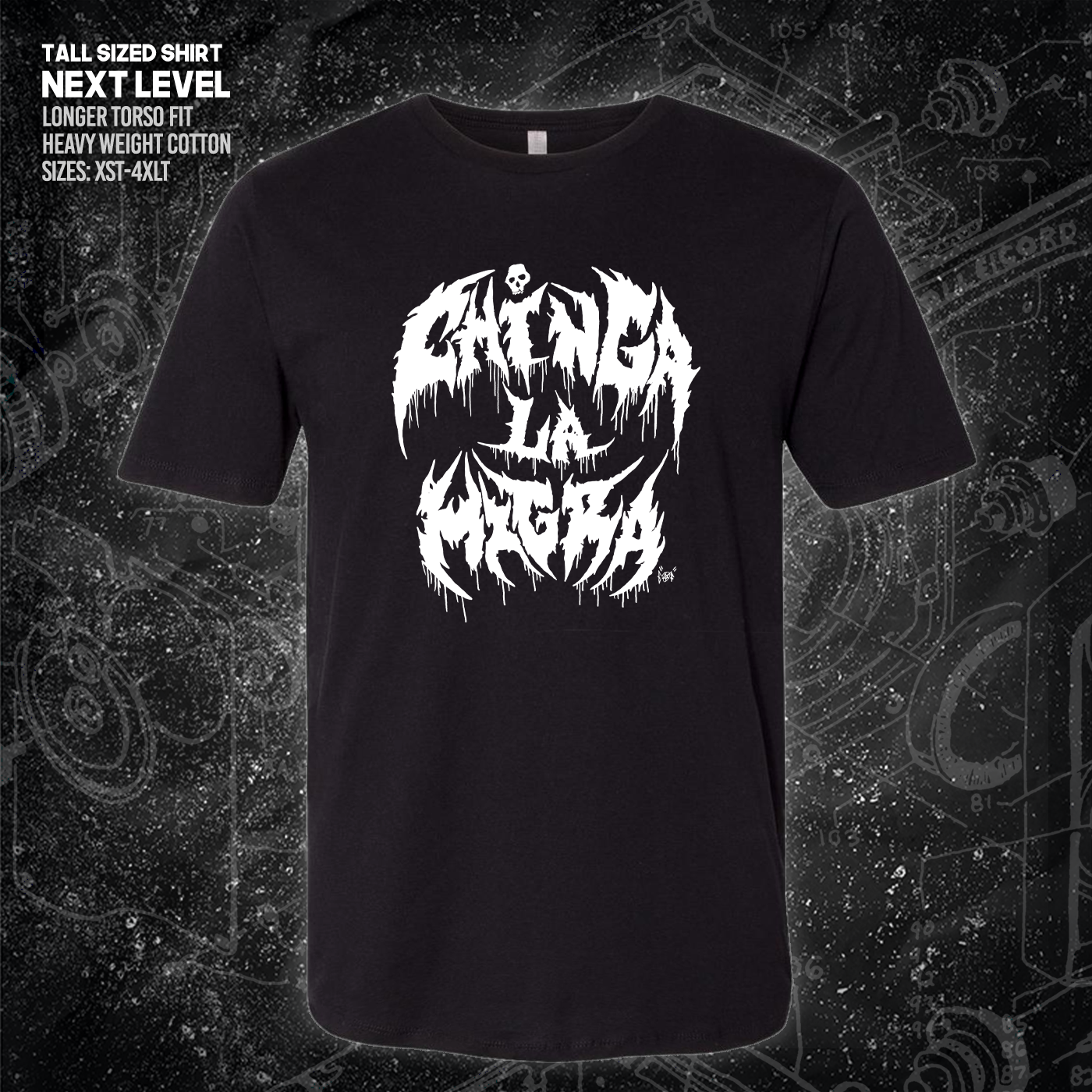 Chinga La Migra - Metal Font - Era Ov Failure - Mutual Aid Design