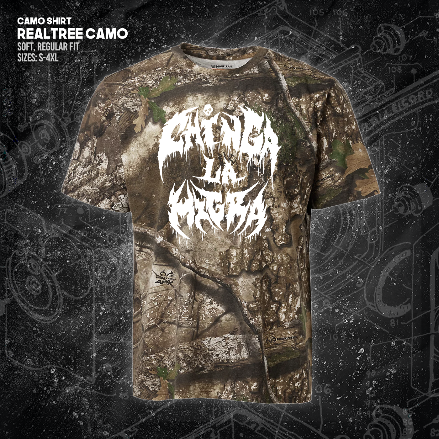 Chinga La Migra - Metal Font - Era Ov Failure - Mutual Aid Design