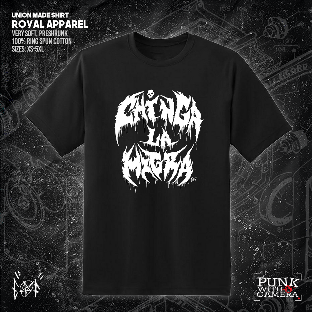 Chinga La Migra - Metal Font - Era Ov Failure - Mutual Aid Design