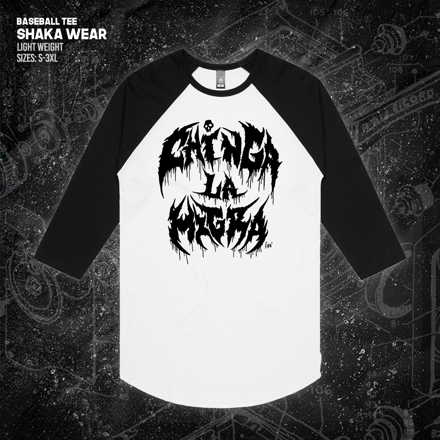 Chinga La Migra - Metal Font - Era Ov Failure - Mutual Aid Design