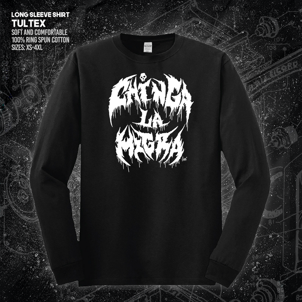 Chinga La Migra - Metal Font - Era Ov Failure - Mutual Aid Design