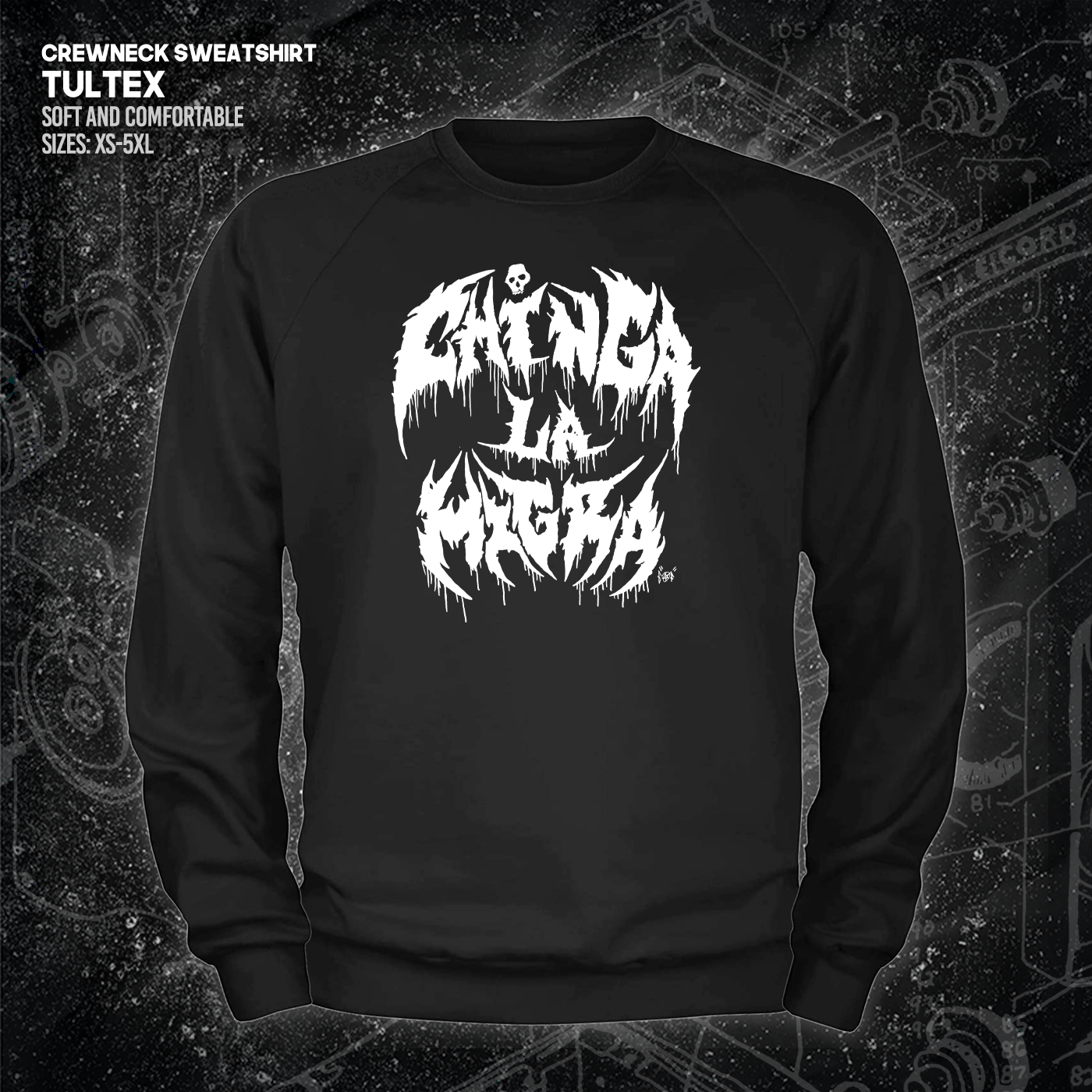Chinga La Migra - Metal Font - Era Ov Failure - Mutual Aid Design