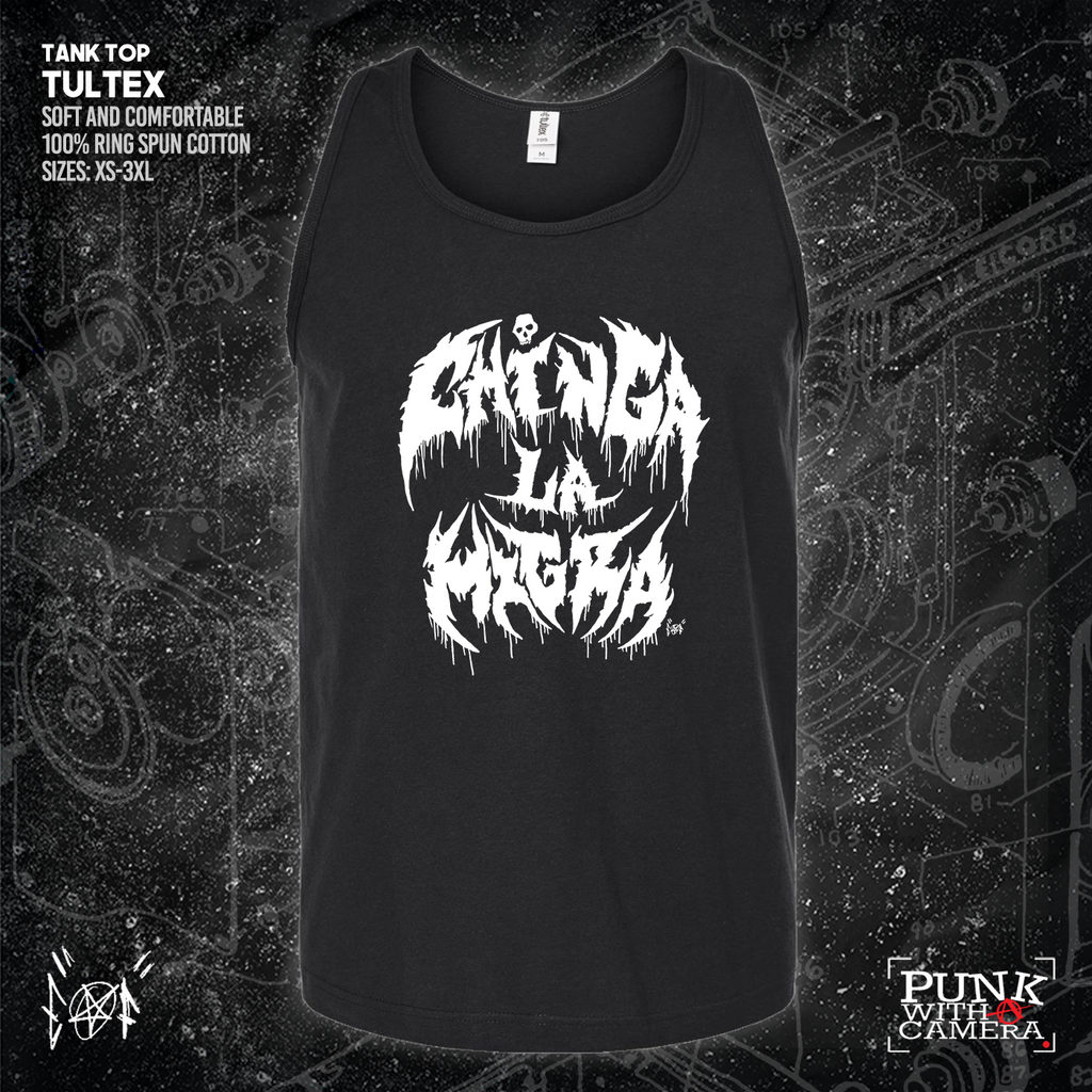 Chinga La Migra - Metal Font - Era Ov Failure - Mutual Aid Design
