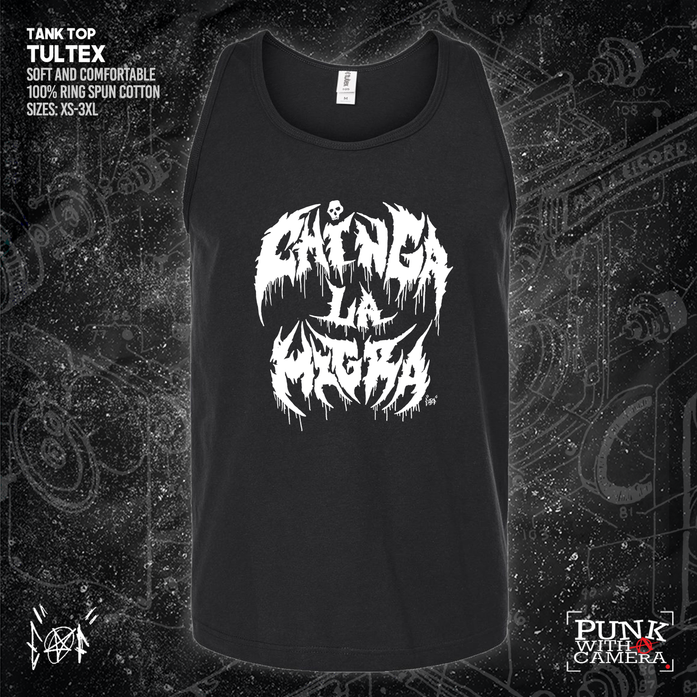 Chinga La Migra - Metal Font - Era Ov Failure - Mutual Aid Design