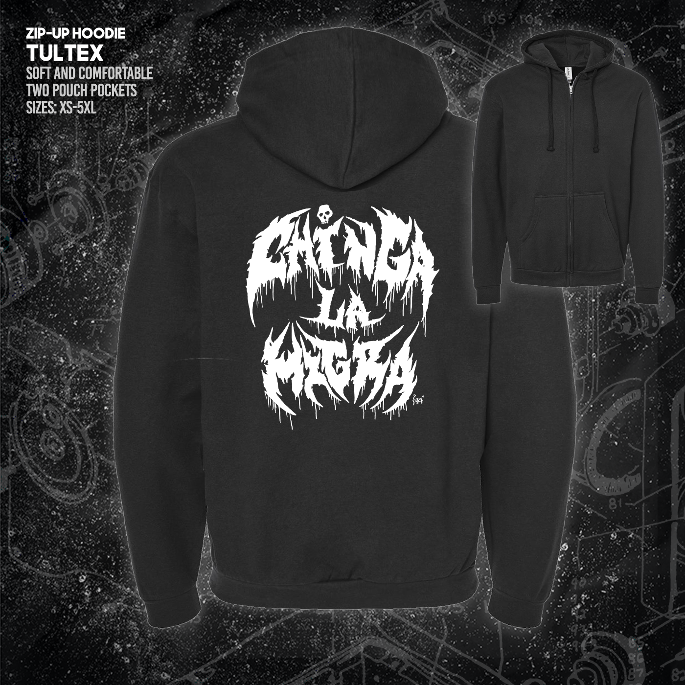 Chinga La Migra - Metal Font - Era Ov Failure - Mutual Aid Design