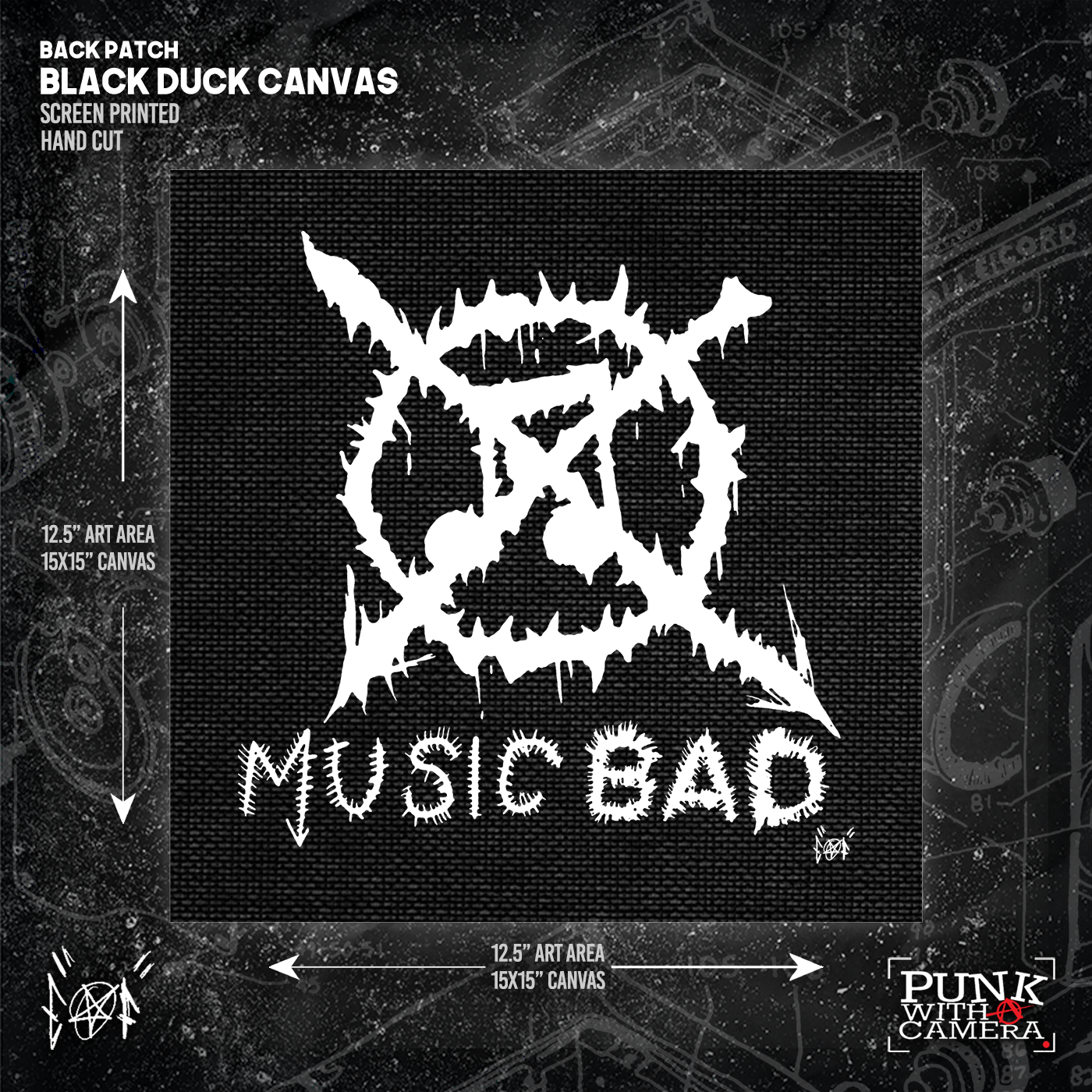 Music Bad - Disrocker Dbeat - Backpatch