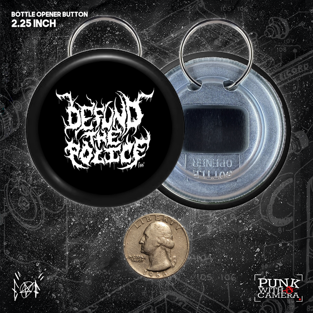 Defund The Police - Metal Font - Buttons (1, 1.25 1.5, & 2.25 Inch)
