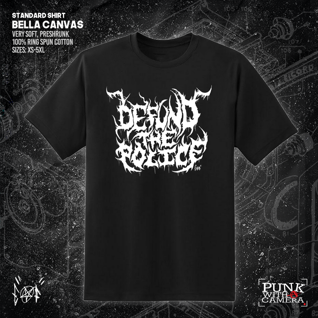 Defund The Police - Metal Font - Era Ov Failure