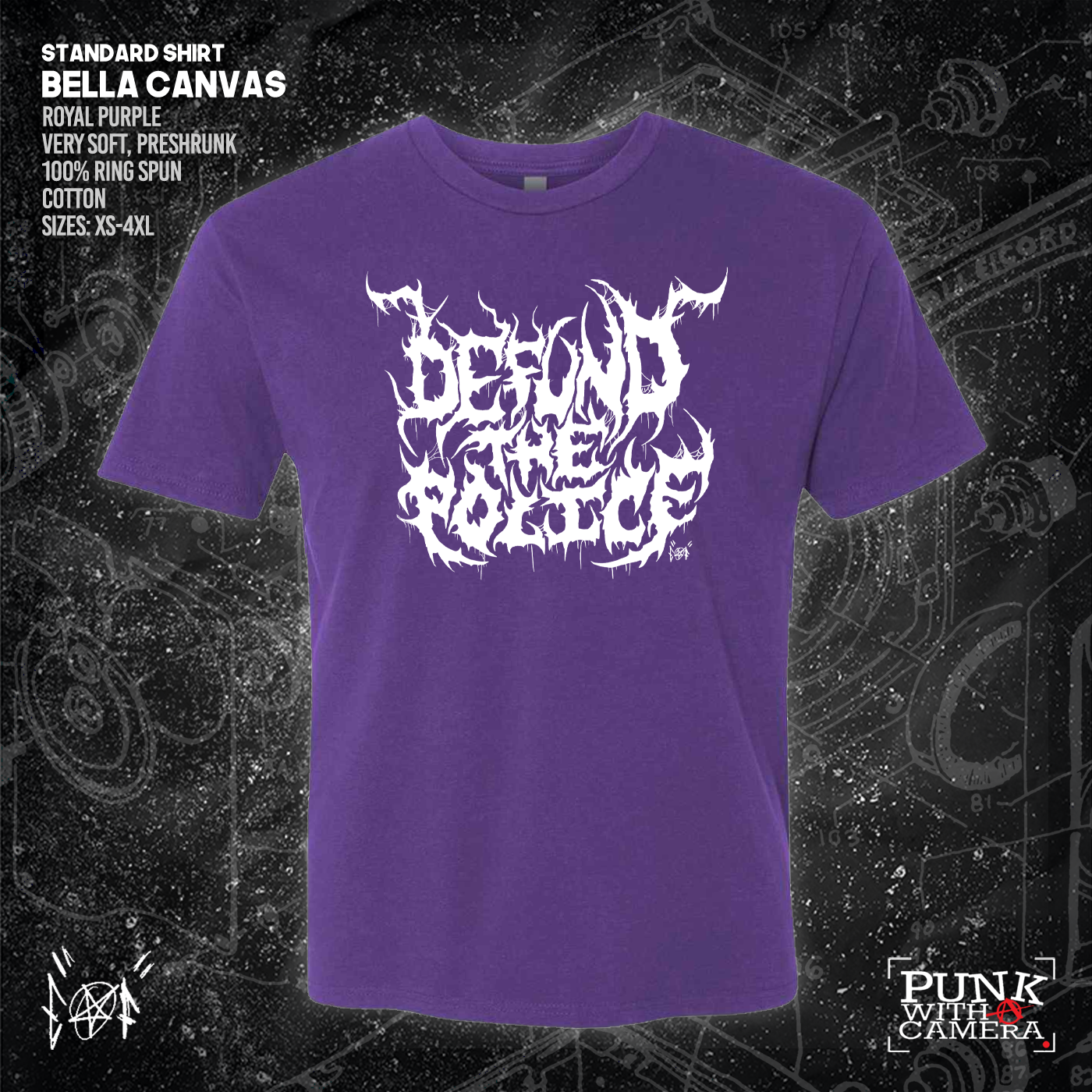 Defund The Police - Metal Font - Era Ov Failure