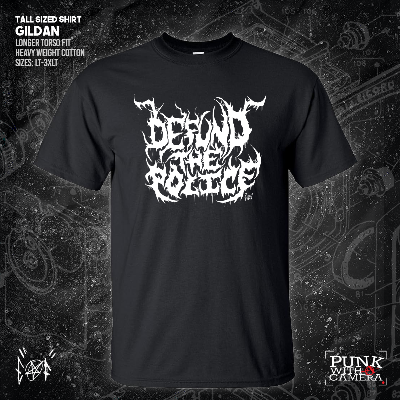 Defund The Police - Metal Font - Era Ov Failure