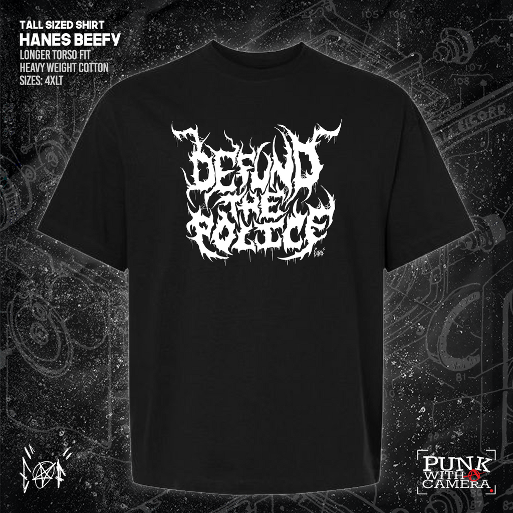 Defund The Police - Metal Font - Era Ov Failure