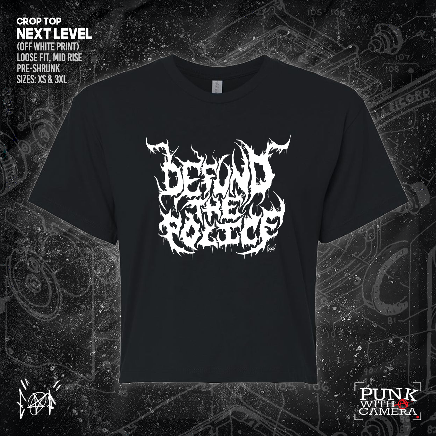 Defund The Police - Metal Font - Era Ov Failure