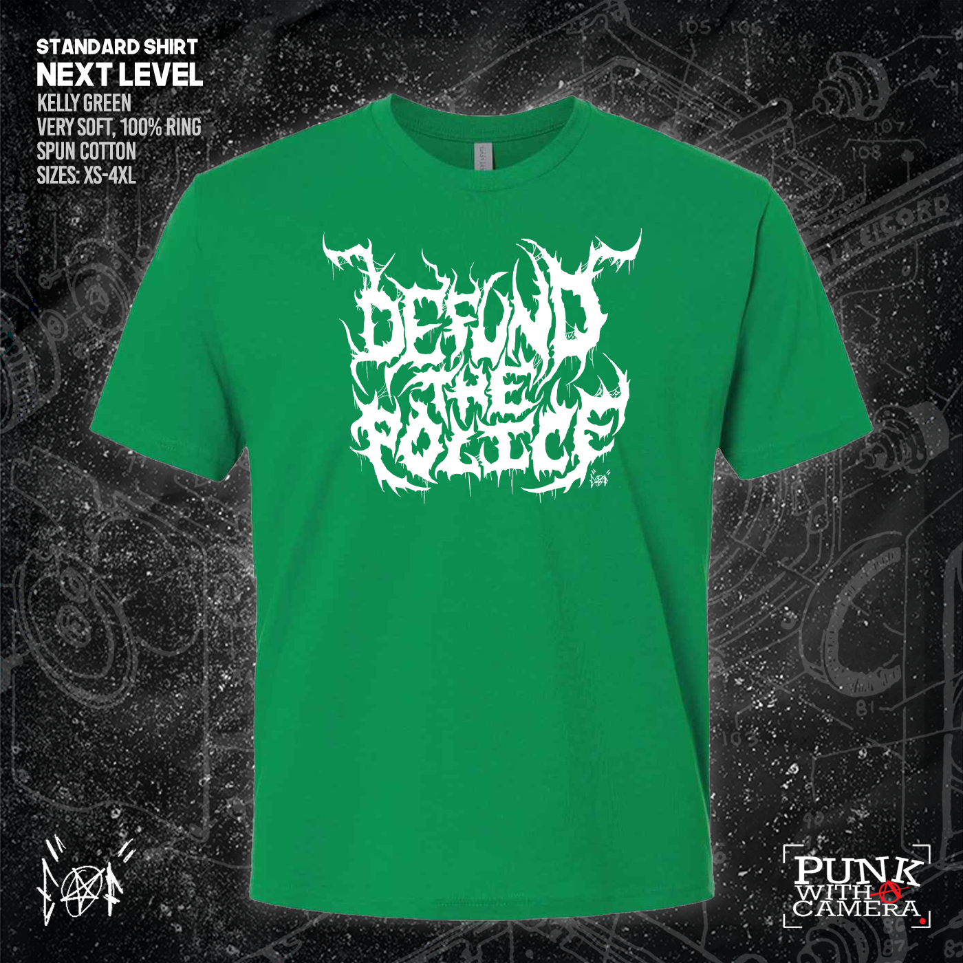 Defund The Police - Metal Font - Era Ov Failure