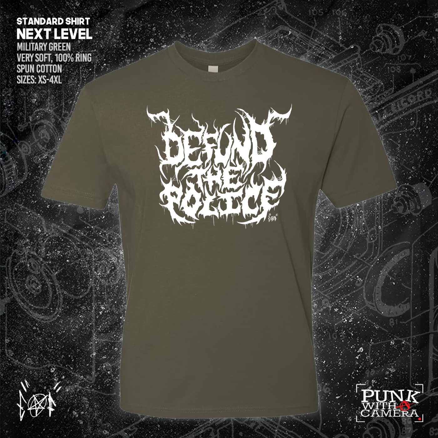 Defund The Police - Metal Font - Era Ov Failure