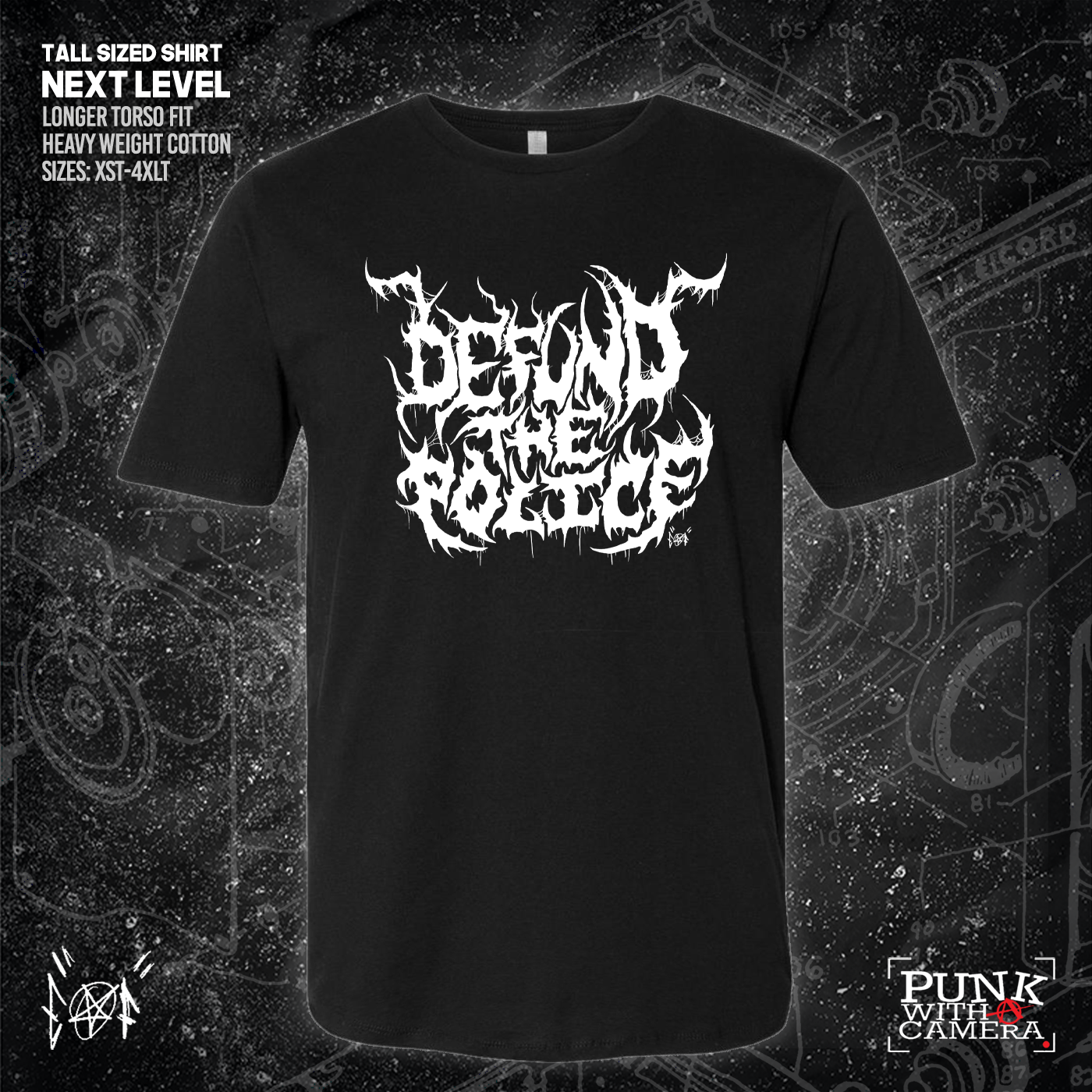 Defund The Police - Metal Font - Era Ov Failure