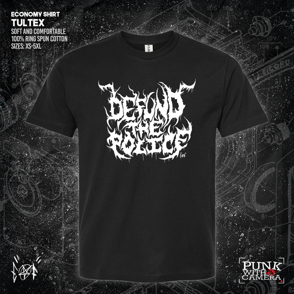 Defund The Police - Metal Font - Era Ov Failure