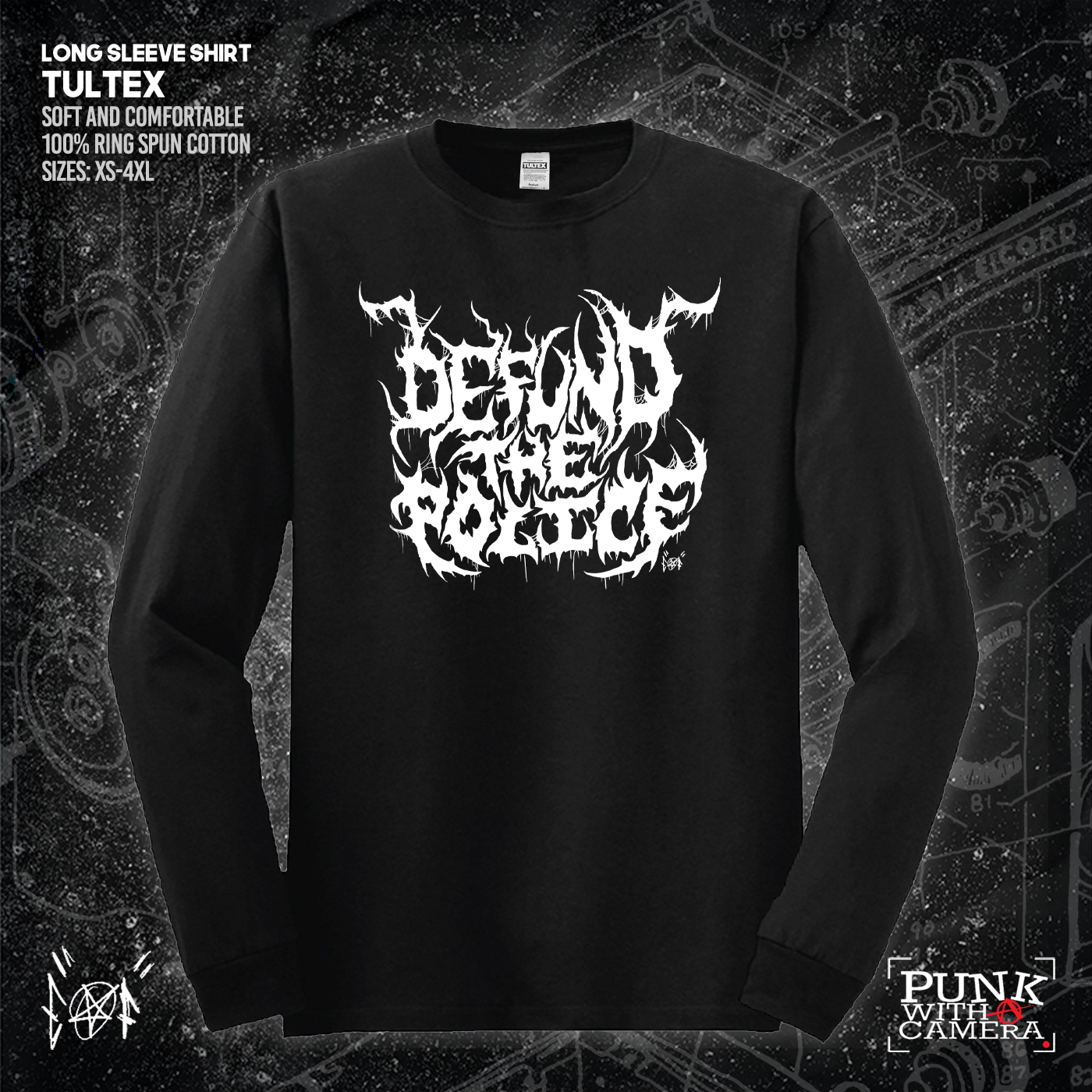 Defund The Police - Metal Font - Era Ov Failure