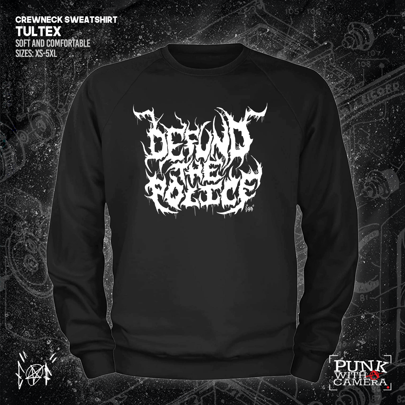 Defund The Police - Metal Font - Era Ov Failure