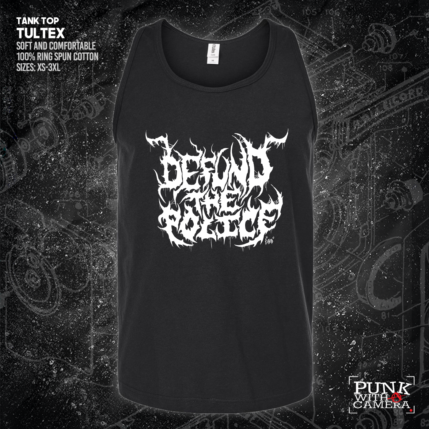 Defund The Police - Metal Font - Era Ov Failure