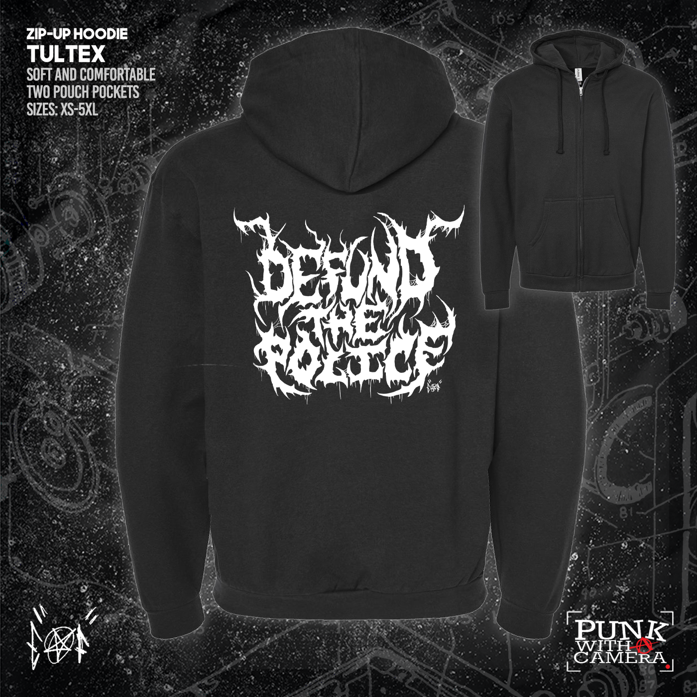 Defund The Police - Metal Font - Era Ov Failure
