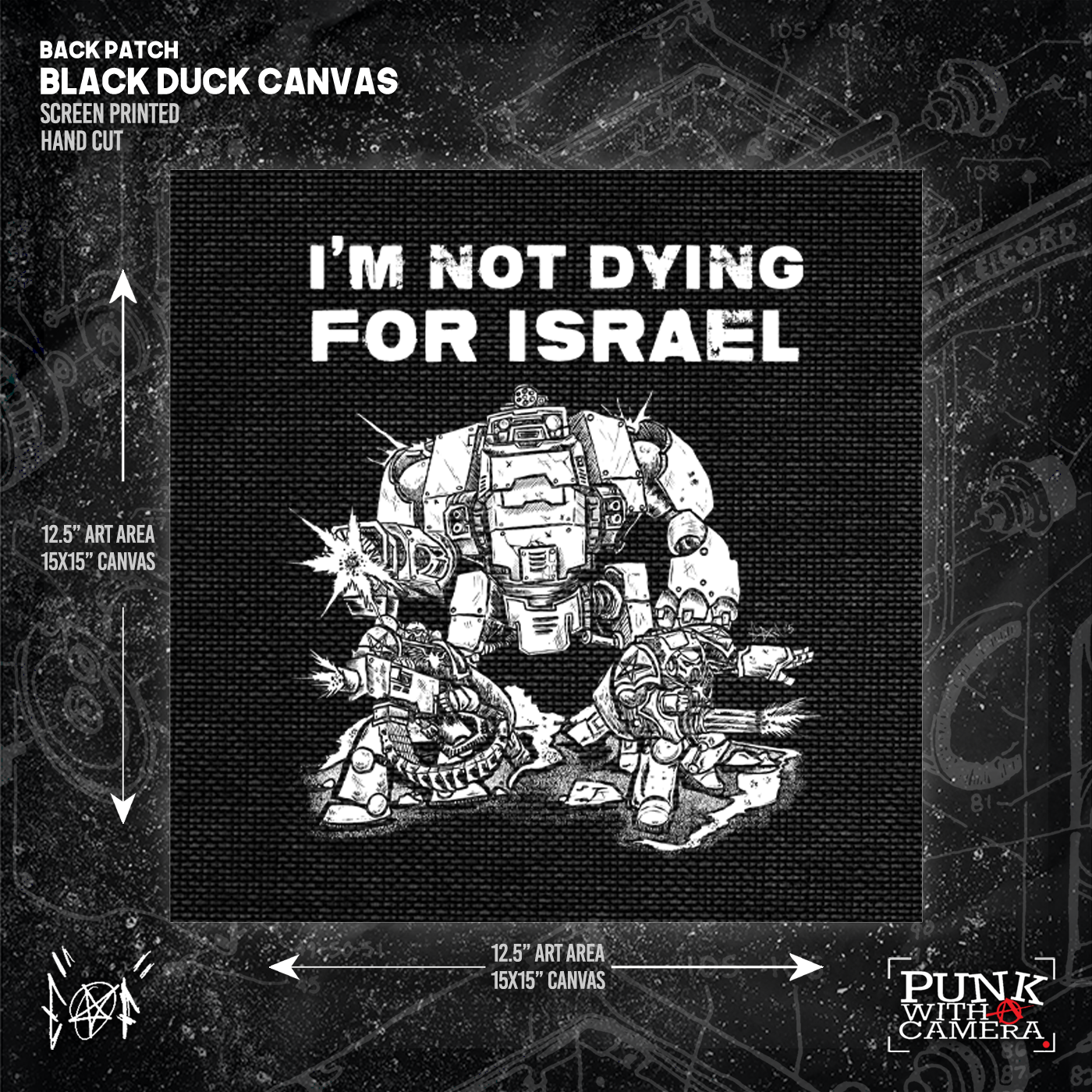 I'm Not Dying For Israel - Backpatch