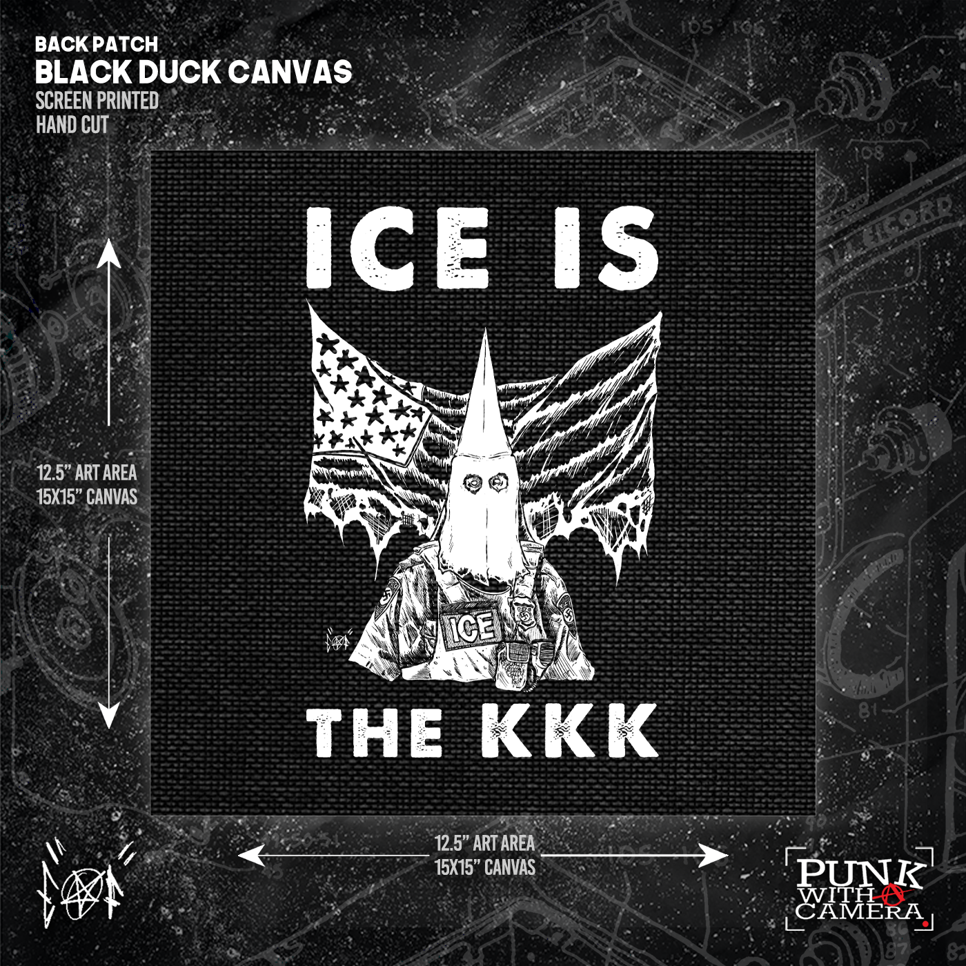 Ice Is The KKK - Backpatch