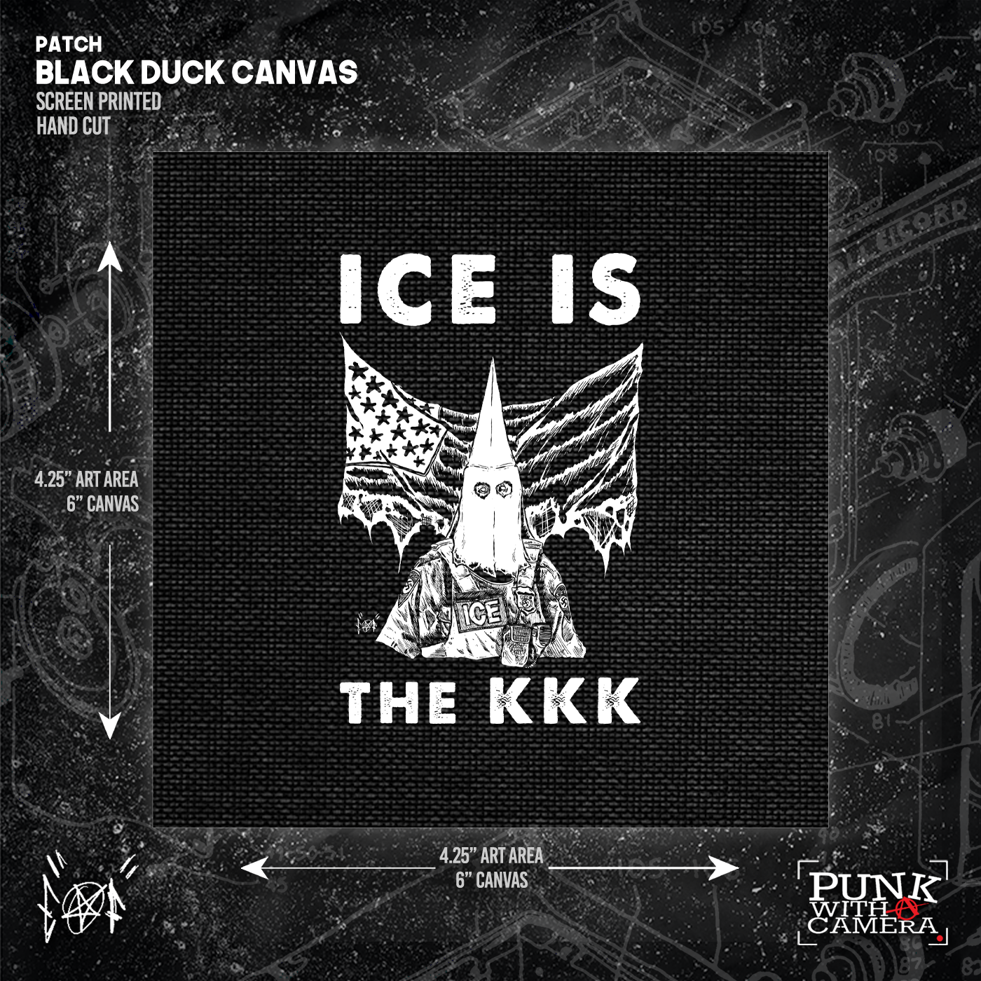 Ice Is The KKK - Patch (6x6)