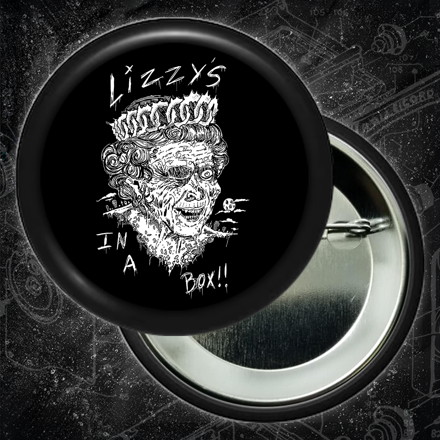 Lizzy's In A Box - Button 2.25 Inch